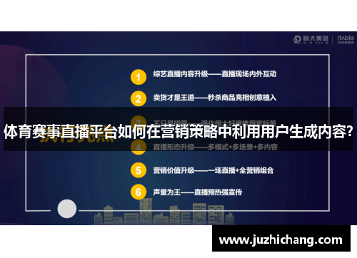 体育赛事直播平台如何在营销策略中利用用户生成内容？
